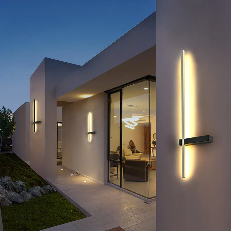 Applique Murale LED Aluminium Limalia, Étanche IP54, Luminaire Décoratif Extérieur pour Jardin, Villa, Porche