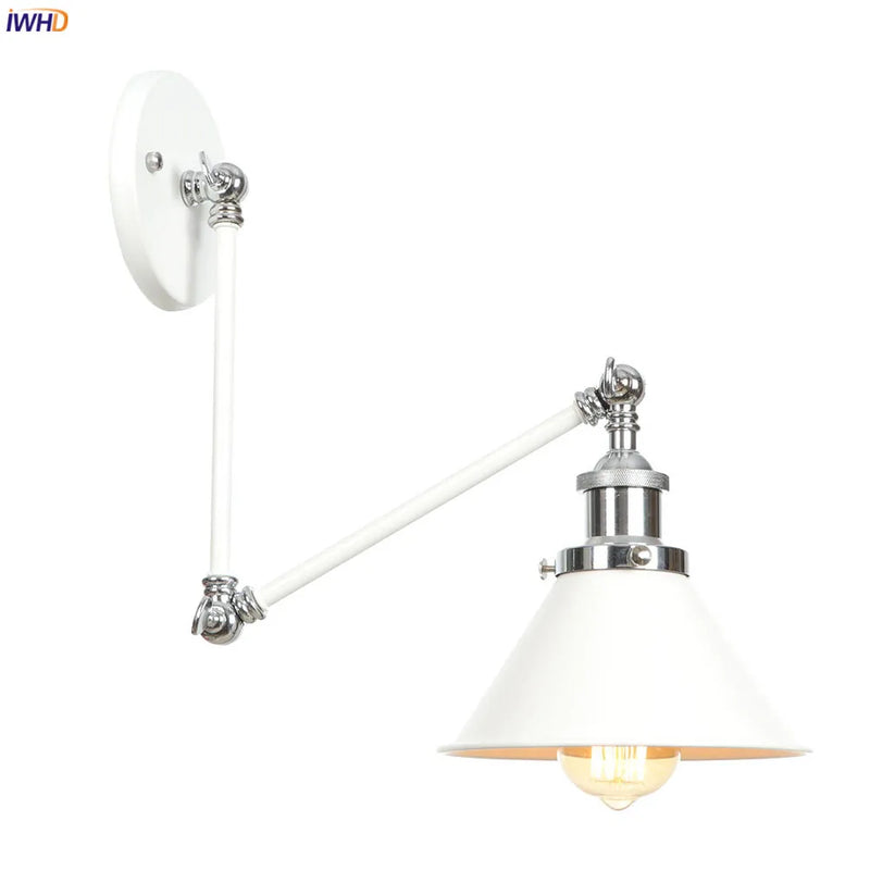 Applique murale industrielle vintage Limalia, bras oscillant réglable, lampe Loft Edison.WinControls