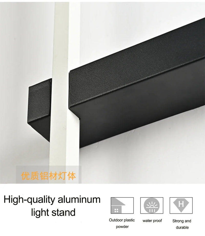 Applique Murale LED Aluminium Limalia, Étanche IP54, Luminaire Décoratif Extérieur pour Jardin, Villa, Porche