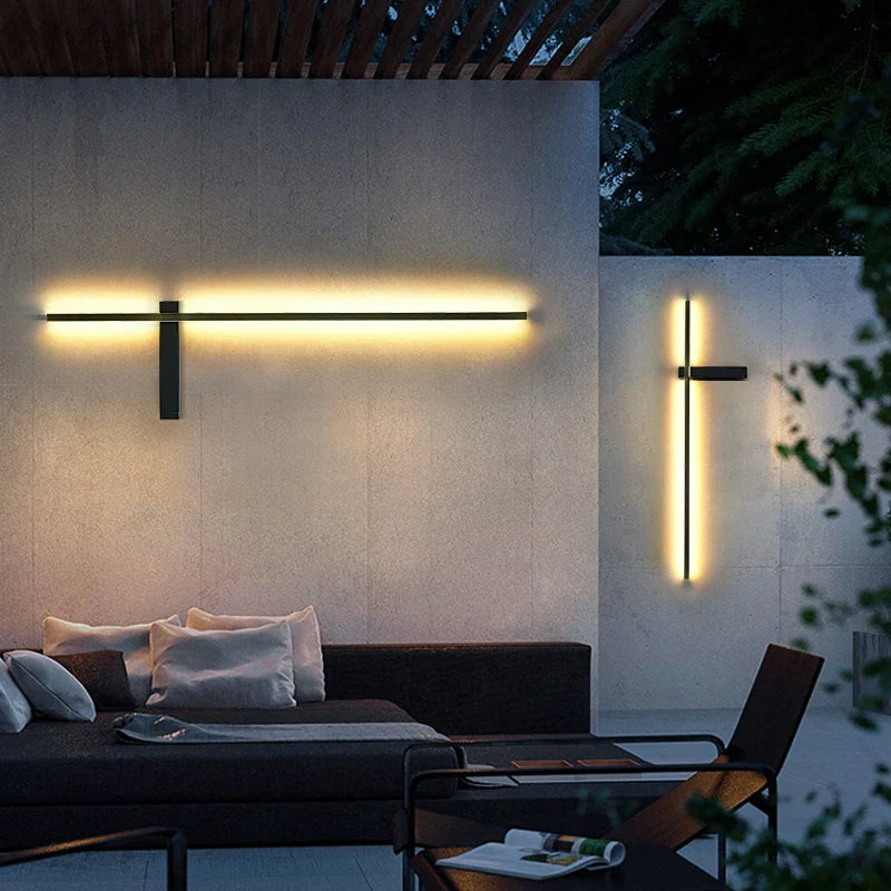 Applique Murale LED Aluminium Limalia, Étanche IP54, Luminaire Décoratif Extérieur pour Jardin, Villa, Porche