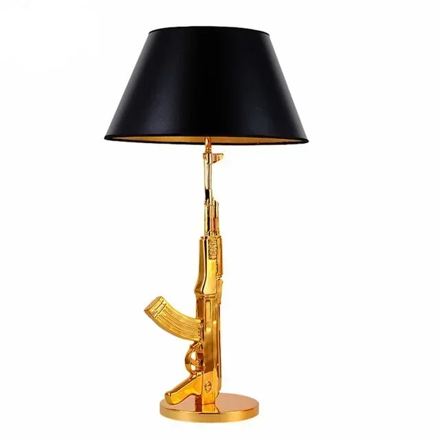 Limalia : Lampe de bureau nordique AK47, design haut de gamme en métal galvanisé pour chambre et salon.