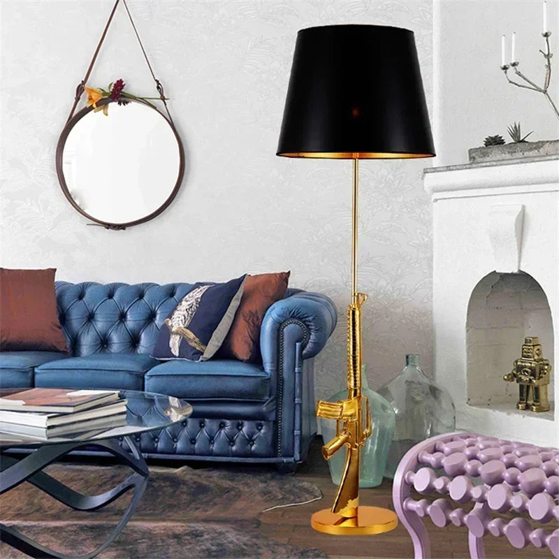 Limalia : Lampe de bureau nordique AK47, design haut de gamme en métal galvanisé pour chambre et salon.
