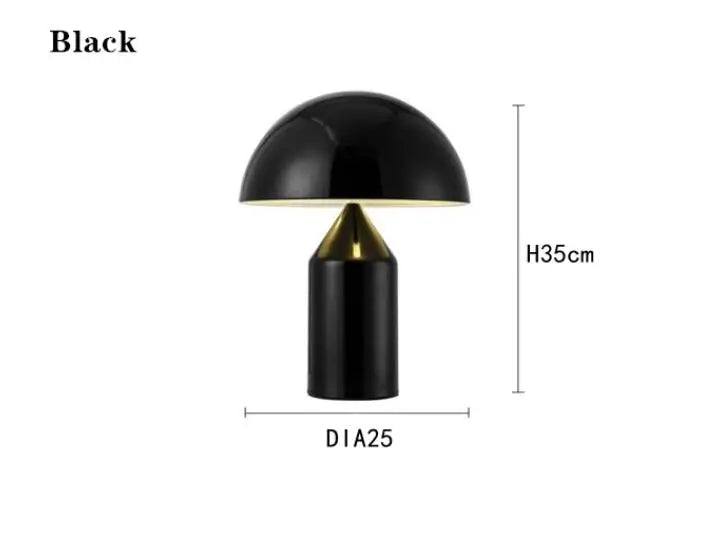 Lampe de Table Nordique Limalia Noir/Blanc/Or, Métal, LED - Décoration Bureau/Salon/Chambre/Salle à Manger