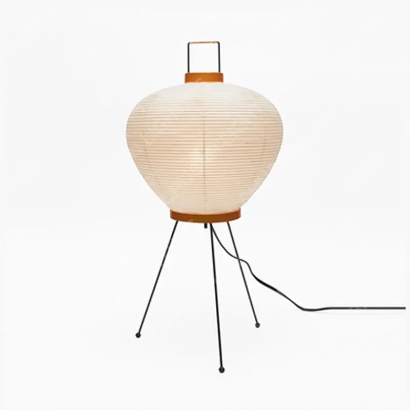 Lampadaire Limalia Akari Noguchi en papier de riz japonais - Vintage pour salon et chambre.